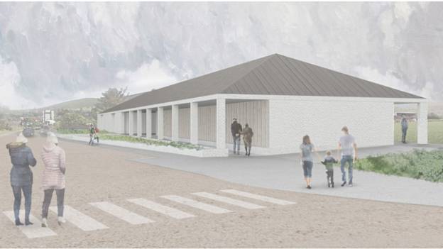 An artist's impression of Áras Mhíchíl Uí Mhuircheartaigh. 