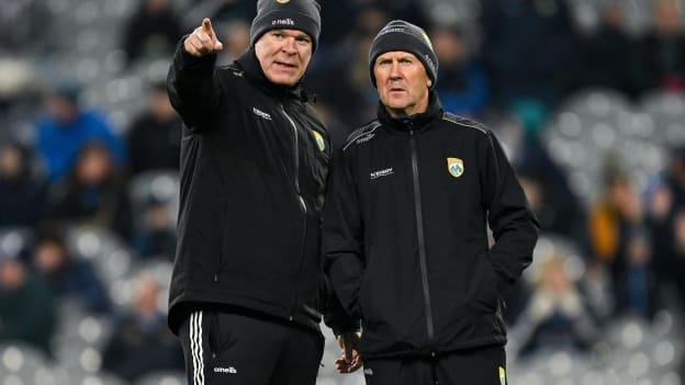 Kerry selector Diarmuid Murphy, left, and manager Jack O'Connor before the Allianz Football League Division 1 match between Dublin and Kerry at Croke Park in Dublin. Photo by Brendan Moran/Sportsfile.