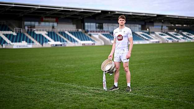 Kildare's Kevin Feely pictured at the launch of the Leinster SFC. Photo by Piaras Ó Mídheach/Sportsfile