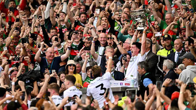 Jack Coyne captained Mayo to All-Ireland SFC glory at Croke Park. Photo by David Fitzgerald/Sportsfile
