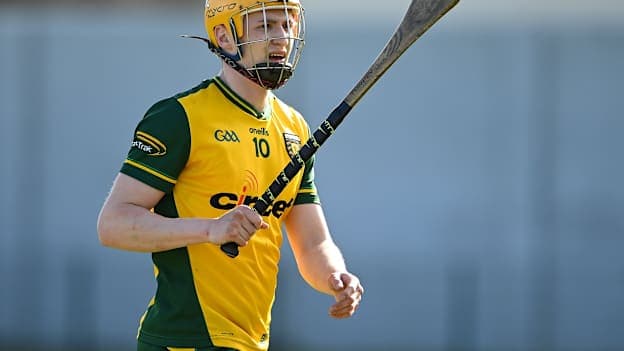 Liam McKinney of Donegal during the Allianz Hurling League Division 3 final match between Wicklow and Donegal at Echelon Park in Aughrim, Wicklow. Photo by Matt Browne/Sportsfile.