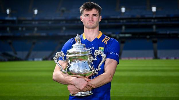 Patrick O’Keane of Wicklow in attendance at the launch of the Tailteann Cup 2024 at Croke Park in Dublin. Photo by Piaras Ó Mídheach/Sportsfile.