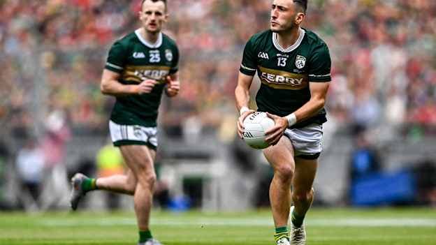 Paudie Clifford in action for Kerry in the 2026 All-Ireland SFC Final. Photo by Piaras Ó Mídheach/Sportsfile