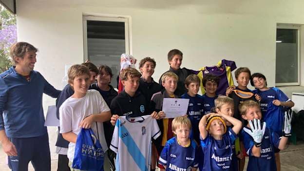 The next generation of talented young Gaelic footballers in Buenos Aires. 