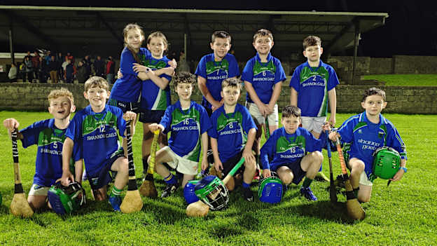 The Shannon Gaels U10 hurlers. 