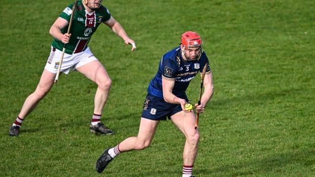 TJ Brennan, Galway, and Darragh Clinton, Westmeath, in Allianz Hurling League action at Pearse Stadium. Photo by Piaras Ó Mídheach/Sportsfile