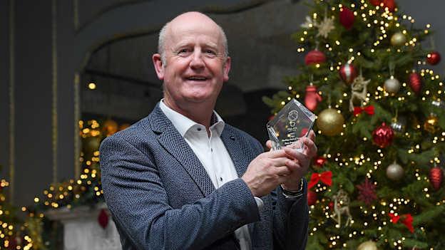 Tom Dempsey of Wexford is presented with the GWA Hurling Hall of Fame award at the Gaelic Writers’ Awards, supported by Dalata Hotel Group, at the Iveagh Garden Hotel in Dublin. Photo by Matt Browne/Sportsfile.