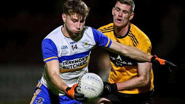 Odhran Robinson, Errigal Ciarán, and Caolan Ward, St Eunan's, in  during AIB Ulster Club SFC action. Photo by Ben McShane/Sportsfile
