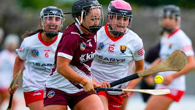 Galway's Dervla Higgins in Glen Dimplex All-Ireland Camogie Championship action.