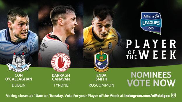 GAA.ie Footballer of the Week nominees.