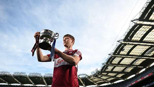 Jason Rabbitte of Presentation College Athenry, Galway, ahead of his team's Masita All-Ireland Post Primary Schools A Hurling Final against Thurles CBS, Tipperary, during the Masita All-Ireland Post Primary Schools Finals Captains Call at Croke Park in Dublin. Photo by Stephen McCarthy/Sportsfile.