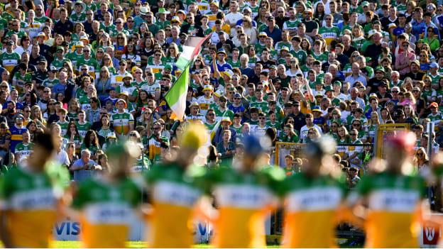 A section of the 25,825 supporters who attended the oneills.com GAA Hurling All-Ireland U20 Championship final match between Offaly and Tipperary at UPMC Nowlan Park in Kilkenny. Photo by Ray McManus/Sportsfile.
