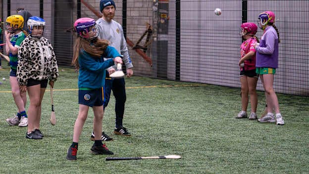 Action from the Saintfield Hurling Camp in Down. 