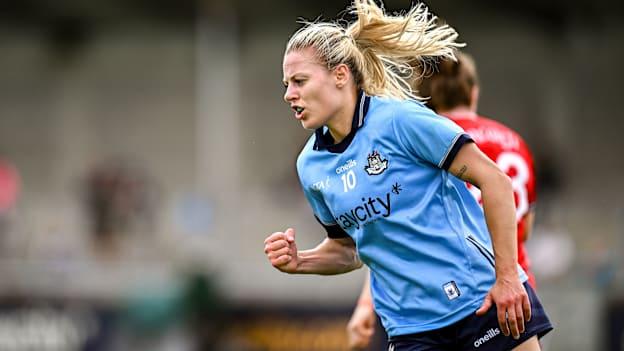 Dublin's Nicole Owens celebrates at Parnell Park. Photo by Seb Daly/Sportsfile
