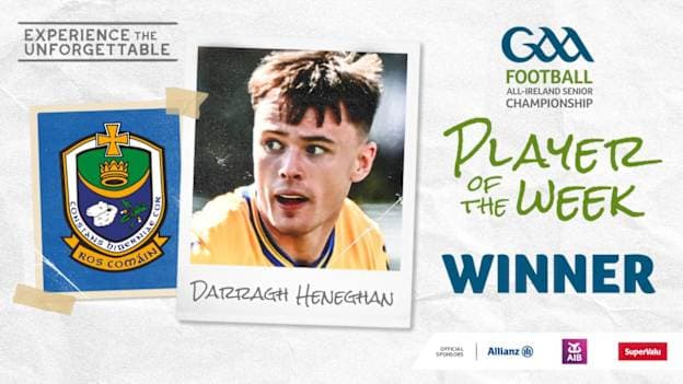 GAA.ie Footballer of the Week Darragh Heneghan.