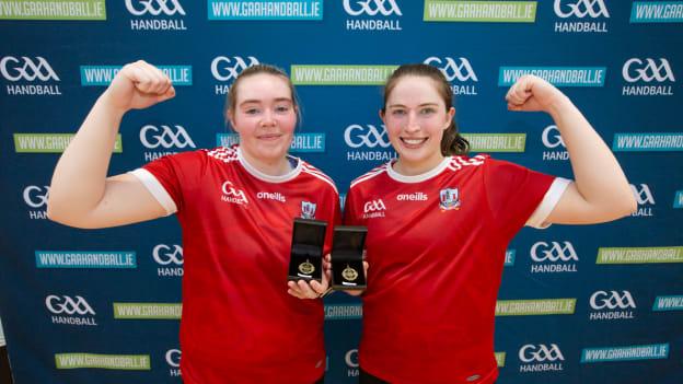 All-Ireland 4-Wall Senior Doubles champions Aishling O'Keeffe and Catriona Casey. 