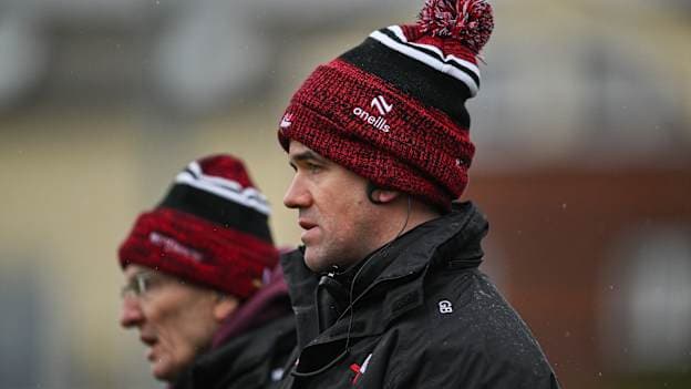 Louth manager Ger Brennan during the Allianz Football League Division 2 match between Westmeath and Louth at TEG Cusack Park in Mullingar, Westmeath. Photo by Stephen Marken/Sportsfile.