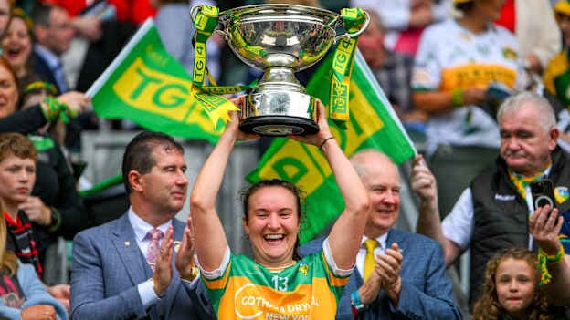 Ailbhe Clancy starred for Leitrim in the All-Ireland Ladies Football Intermediate Championship final against Tyrone at Croke Park. Photo by Ray McManus/Sportsfile