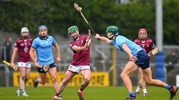 Shane Williams, Westmeath, and Chris Crummey, Dublin, in Allianz Hurling League action. Photo by Shauna Clinton/Sportsfile