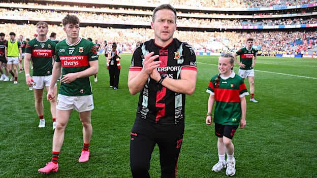 Andy Moran pictured following Mayo's emphatic All-Ireland SFC Semi-Final win over Louth. Photo by Ben McShane/Sportsfile