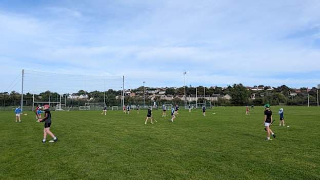 The Combined Newry Schools Lennon Cup team being put through their paces at training. 