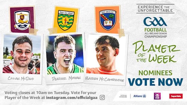 GAA.ie Footballer of the Week nominees.
