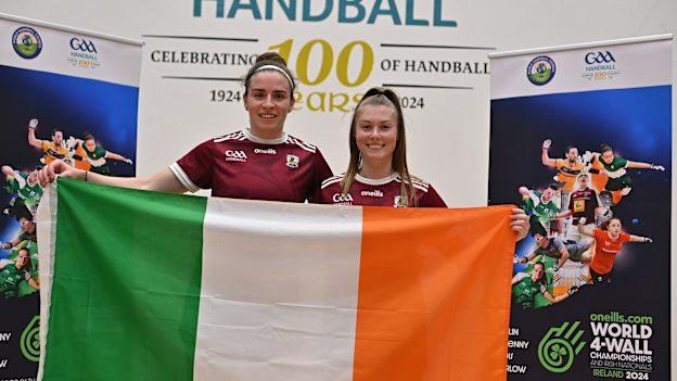 Ciana Ní Churraoin and Niamh Heffernan (Galway), who will represent Ireland in the Ladies Open Doubles.