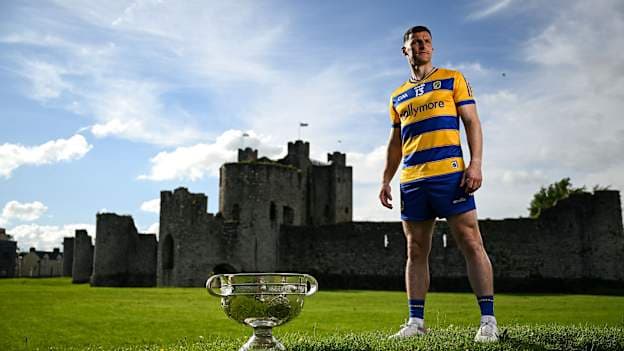 Diarmuid Murtagh of Roscommon poses for a portrait during the launch of the GAA Football All-Ireland Senior Championship at Trim Castle in Trim, Meath. Photo by Ramsey Cardy/Sportsfile.