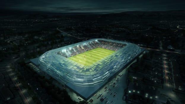 What the proposed redevelopment of Casement Park would look like. 
