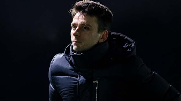 MICL manager Jamie Wall after his side's victory in the Electric Ireland Higher Education GAA Fitzgibbon Cup semi-final match between DCU Dóchas Eireann and MICL at DCU Sportsground in Glasnevin, Dublin. Photo by Thomas Flinkow/Sportsfile.
