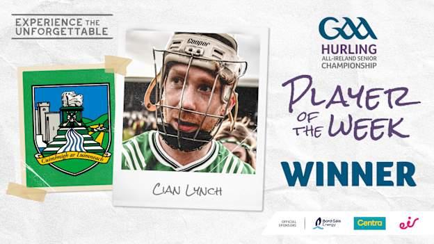 Cian Lynch voted GAA.ie Hurler of the Week