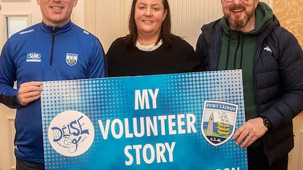 L-R Barry Dunne (West Waterford GDC), Helen Murphy (Cois Bhríde GAA Club) and Stuart Barry (Cois Bhríde GAA Club). Photo: Seán Byrne.