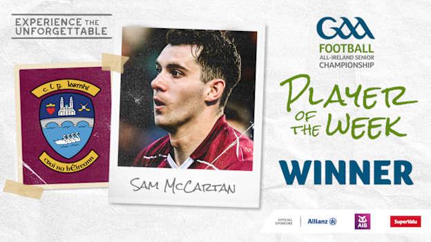 Sam McCartan voted GAA.ie Footballer of the Week