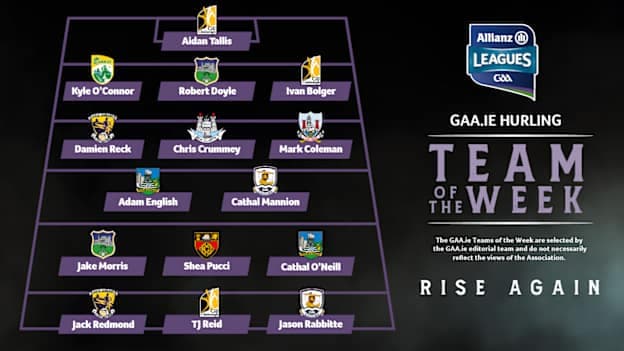 This week's GAA.ie Hurling Team of the Week. 