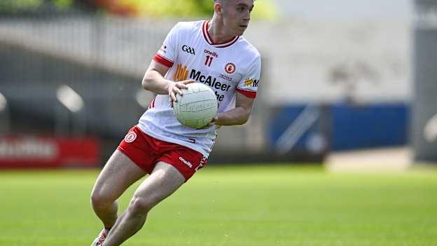 Promising Tyrone forward Eoin McElholm. Photo by Harry Murphy/Sportsfile