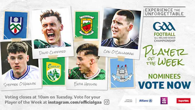GAA.ie Footballer of the Week nominees