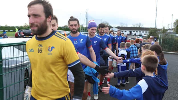 The French Gaelic football team pictured before playing Derry club Ballinderry last year. They were aided in their preparation for the match by Rory Grugan. 