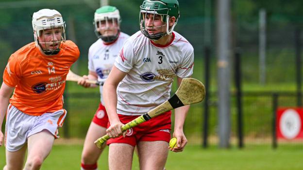 Ollie Daly in action for Tyrone against Armagh in the 2024 Electric Ireland Celtic Challenge. 
