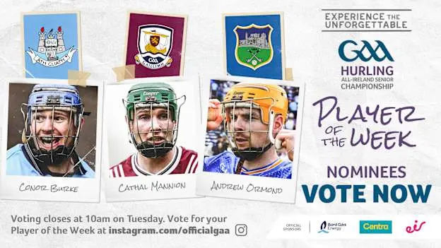 GAA.ie Hurler of the Week nominees