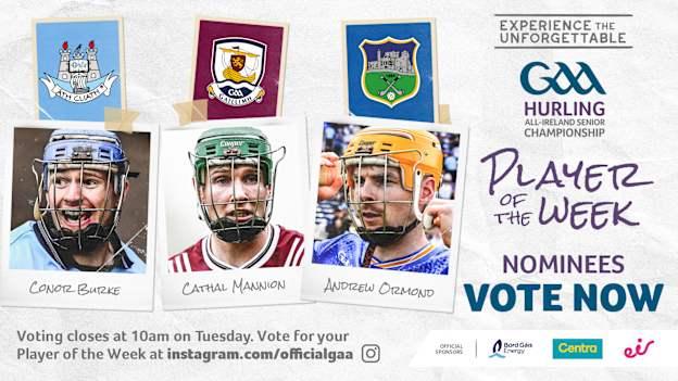 GAA.ie Hurler of the Week nominees.
