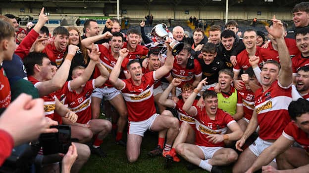 Dingle players celebrating following a dramatic AIB Munster Club SFC Final win. Photo by Brendan Moran/Sportsfile