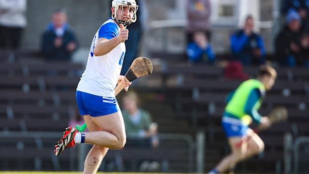 Dessie Hutchinson of Waterford celebrates after scoring his side's fifth goal during the Allianz Hurling League Division 1B match between Westmeath and Waterford at TEG Cusack Park in Mullingar, Westmeath. Photo by Michael P Ryan/Sportsfile.