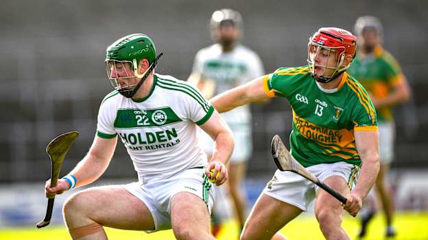 Evan Shefflin of Shamrocks Ballyhale is tackled by Charlie Mitchell of Kilcormac-Killoughey during the AIB Leinster GAA Hurling Senior Club Championship quarter-final match between Shamrocks Ballyhale and Kilcormac-Killoughey at UMPC Nowlan Park in Kilkenny. Photo by Ray McManus/Sportsfile.