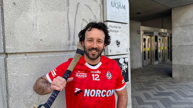 Team Canada hurler, Mikael St-Pierre. 