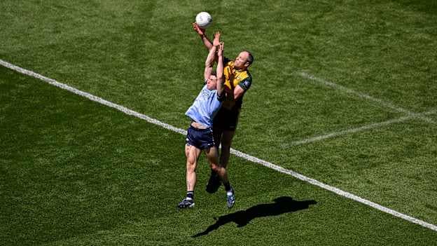 Michael Murphy of Donegal in action against David Byrne of Dublin during the GAA Football All-Ireland Senior Championship Round 3 match between Dublin and Donegal at Croke Park in Dublin. Photo by Daire Brennan/Sportsfile.