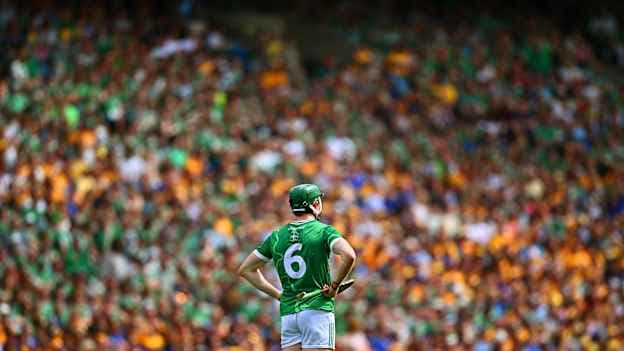 Limerick's William O'Donoghue during the 2026 All-Ireland SHC Semi-Final clash against Clare at Croke Park. Photo by Seb Daly/Sportsfile