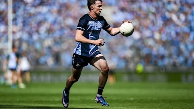 Eoin Kennedy of Dublin during the GAA Football All-Ireland Senior Championship semi-final match between Dublin and Kerry at Croke Park in Dublin. Photo by Stephen McCarthy/Sportsfile.