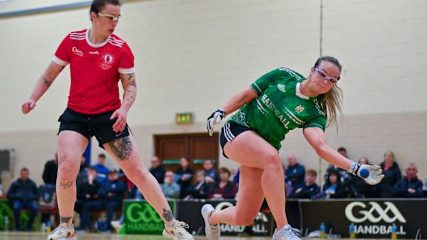Martina McMahon on her way to victory over Tyrone’s Eilise McCrory. 
