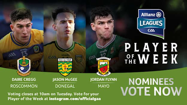 GAA.ie Footballer of the Week nominees.