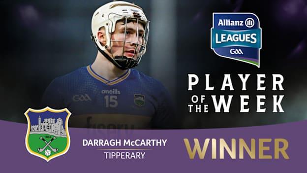 GAA.ie Hurler of the Week Darragh McCarthy.
